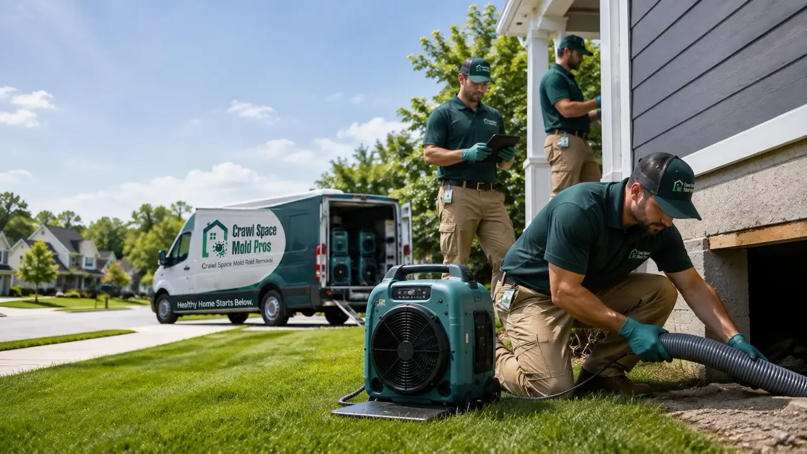 Crawl Space Mold Removal in Highland, MI